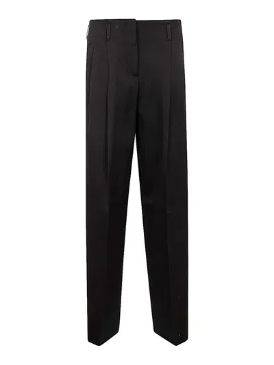 Golden Goose Wide Leg Pants In Negro