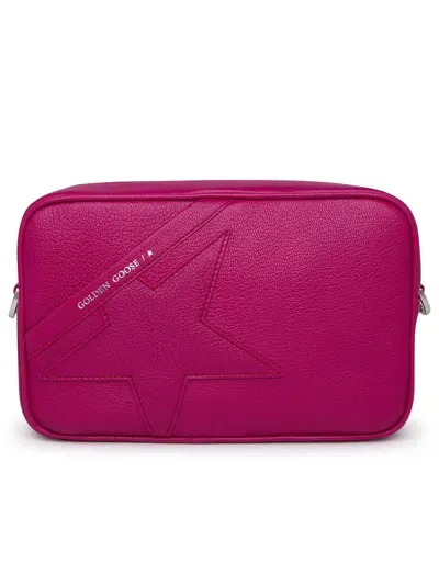 Golden Goose Shoulder Bag In Fuxia Leather In Multicolor