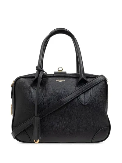 Golden Goose Vita  Goat Leather Body Bags In Nero