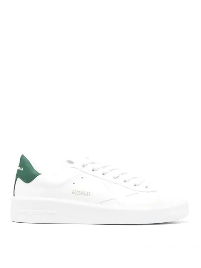 Golden Goose Purestar Leather Sneakers In White