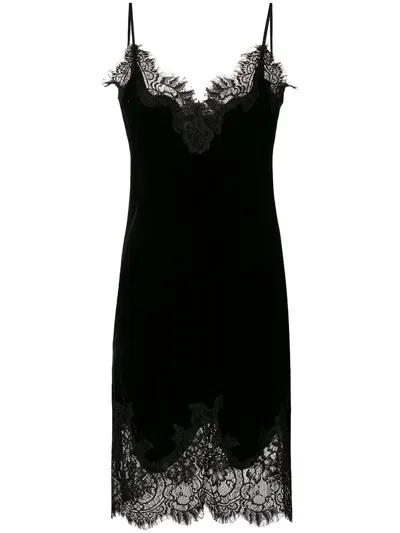 Goldhawk Velvet Midi Dress In Black