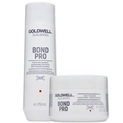 Goldwell Dualsenses Bond Pro Shampoo And Mask Duo For Weak, Damaged Hair (worth £32.35) In White