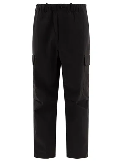 Goldwin Wool Blend Twill Trousers In Black