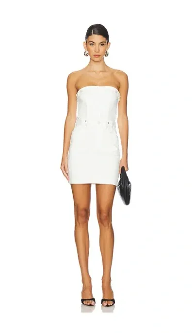 Good American Tube Mini Dress In Cloud White001