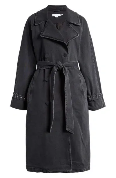 Good American Uniform Denim Trench Coat In Black351