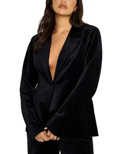 Good American Sculpted Velvet Blazer In K