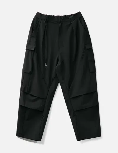 Goopimade ® P-7s “windshear” Utility Tapered Pants In Black