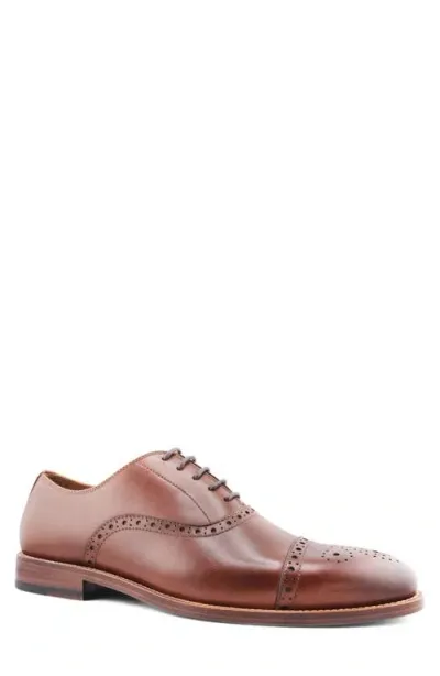 Gordon Rush Bennett Cap Toe Oxford In Brandy