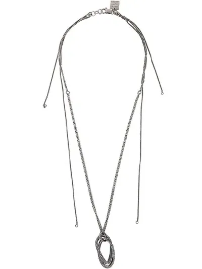 Goti Circles Necklace Accessories In Grey