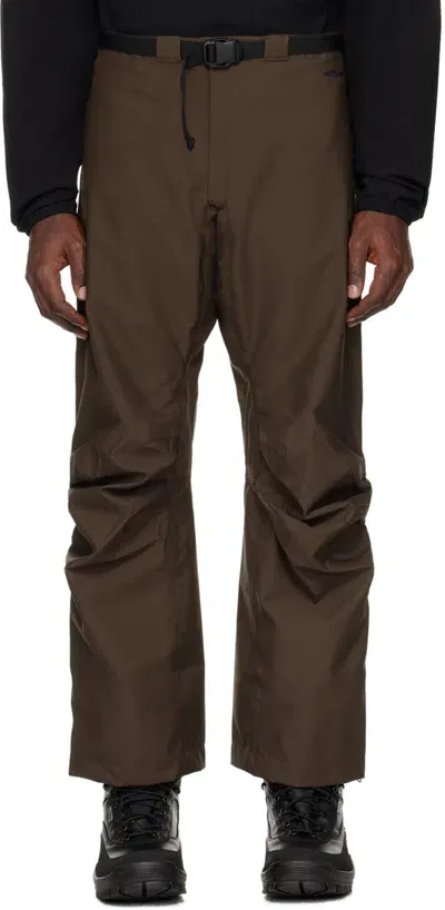 Gr10k Brown Arc Trousers In Soil Brown