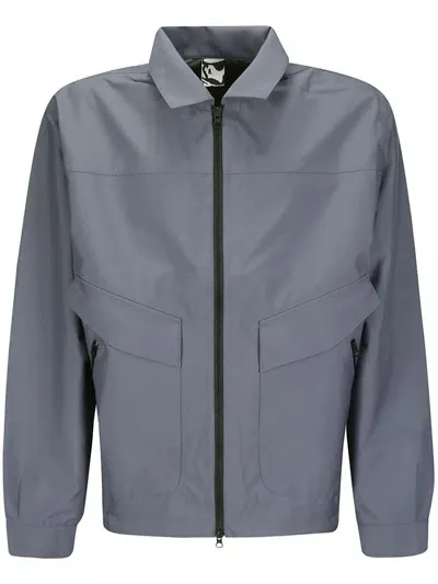 Gr10k Zipped Long-sleeve Jacket In Blue