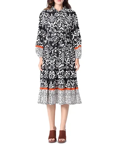 Gracia Paisley Dress In Black