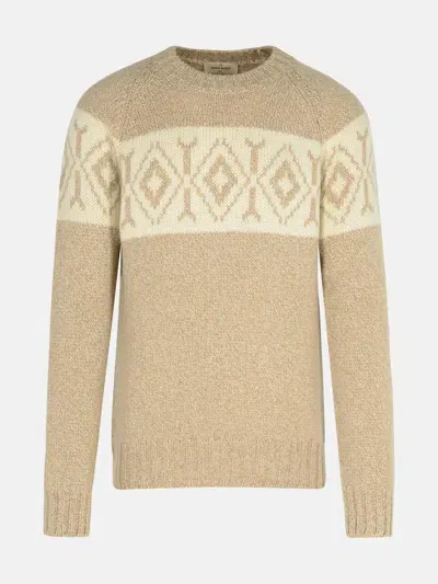 Gran Sasso Beige Cashmere Sweater In Cream