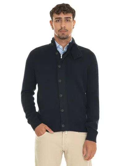 Gran Sasso Cardigan With Buttons In Blue