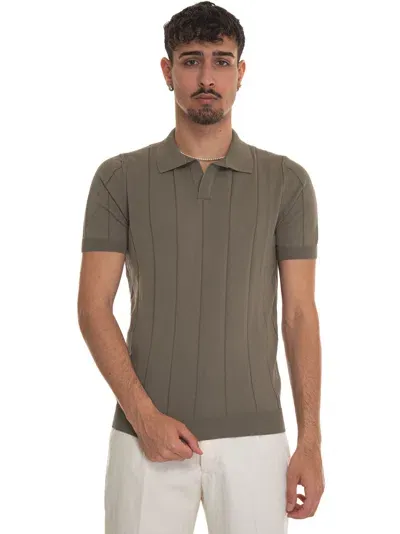 Gran Sasso Jersey Polo Shirt In Green