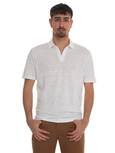 Gran Sasso Jersey Polo Shirt In White