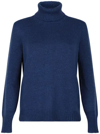 Gran Sasso Roll-neck Sweater In Blue