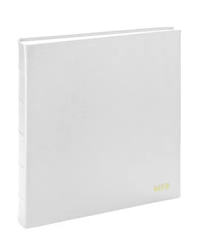 Graphic Image Large Bound Photo Album In White