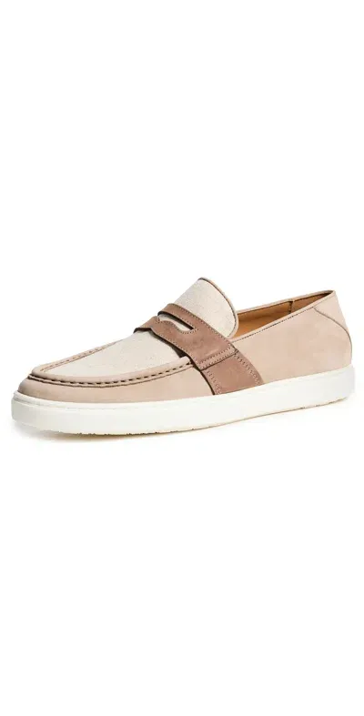 Greats Paros Suede Slip Ons Natural