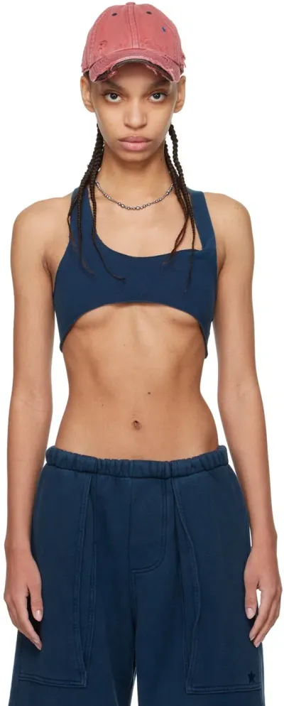 Greg Ross Navy Racer Back Bra