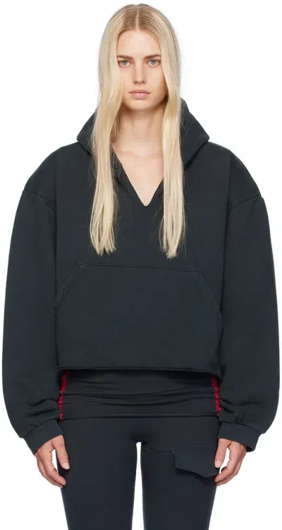 Greg Ross Ssense Exclusive Black V-neck Hoodie