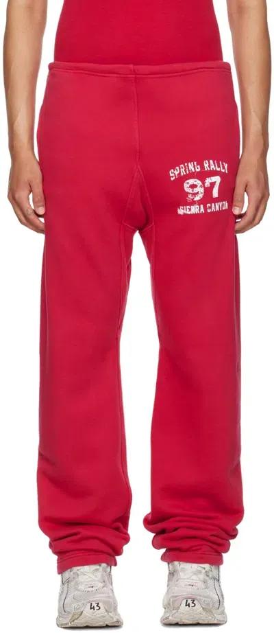 Greg Ross Ssense Exclusive Red Sweatpants