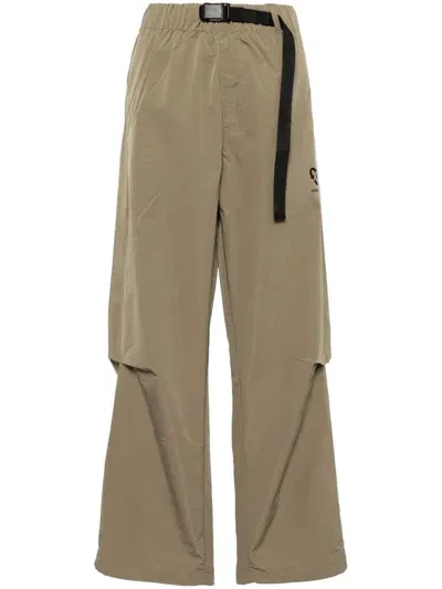 Ground Zero Belted Straight-leg Cargo Pants In Brown