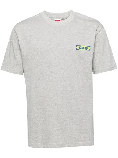 Ground Zero Logo-print Cotton T-shirt In Grey