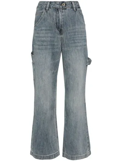 Ground Zero Straight-leg Jeans In 蓝色