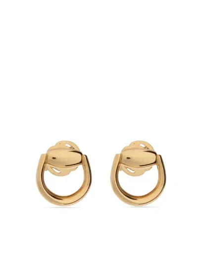 Gucci 18kt Horsebit Gelbgoldohrringe In Gold