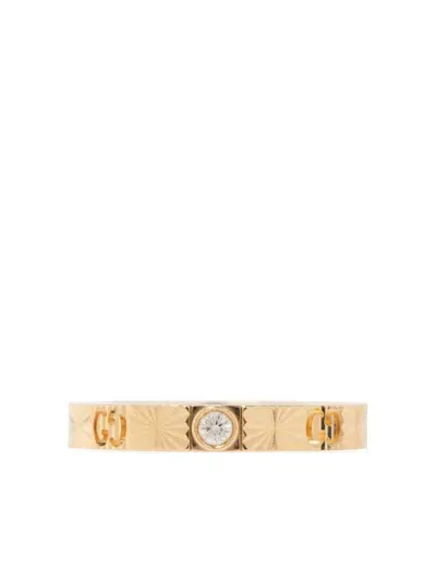 Gucci 18kt Yellow Gold Icon Heart Diamond Ring