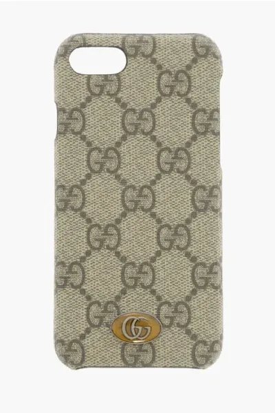 Gucci All-over Logo 8 Iphone Cover In Neutral