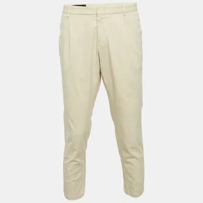 Pre-owned Gucci Beige Gabardine Formal Trousers Xxxl