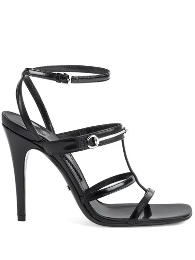 Gucci Horsebit Caged Sandals In White