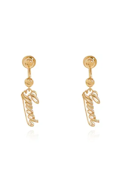 Gucci Brass Earrings In Gold