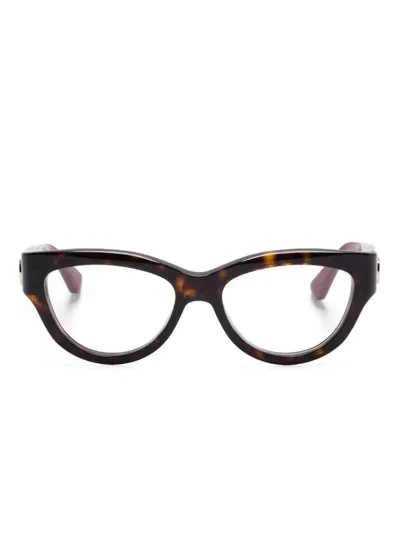 Gucci Cat Eye-frame Glasses In 褐色