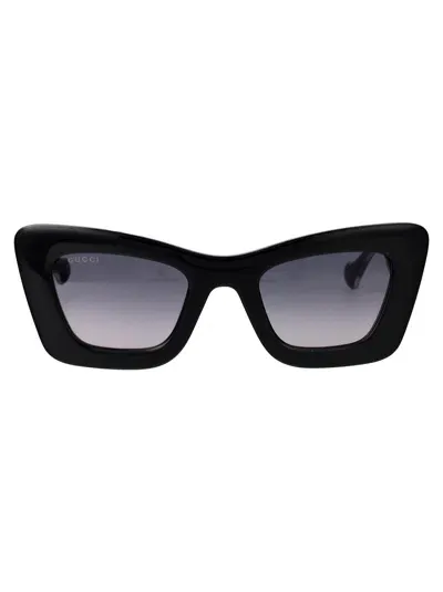 Gucci Cat Eye Sunglasses Gg1552 S 001 In Black