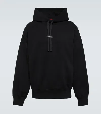 Gucci Cotton Jersey Hoodie In Black