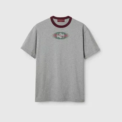 Gucci Cotton Jersey T-shirt In 灰色