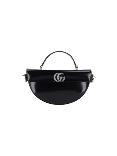 Gucci Crescent Handbag In Black  