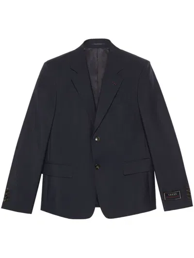 Gucci Cruise Wool Single Breasted Suit In Black