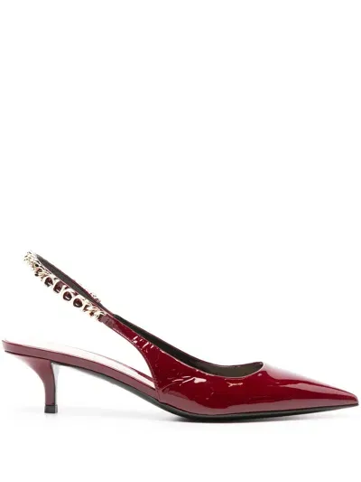 Gucci Signoria 45mm Slingback Pumps In Red