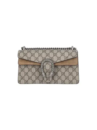 Gucci 'dionysus' Small Shoulder Bag In Beige