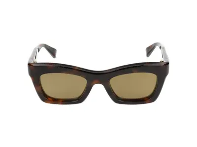 Gucci Eyewear Cat Eye Frame Sunglasses In Brown