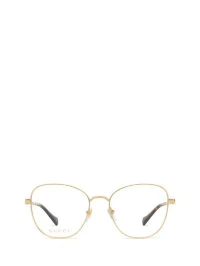 Gucci Eyewear Eyeglasses In Gold