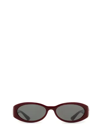 Gucci Eyewear Oval Frame Sunglasses In Red