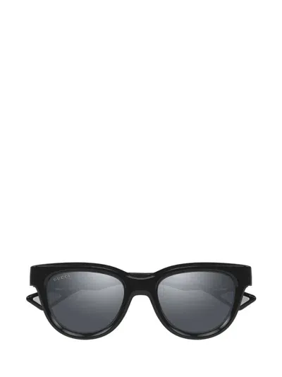 Gucci Eyewear Rectangle Frame Sunglasses In Black