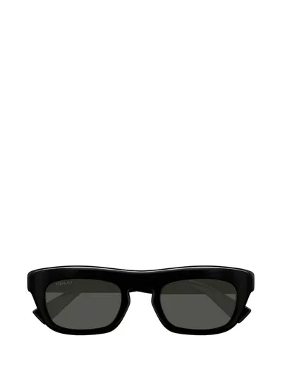 Gucci Eyewear Rectangular Frame Sunglasses In Black