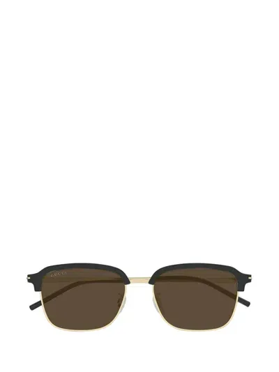 Gucci Eyewear Rectangular Frame Sunglasses In Multi