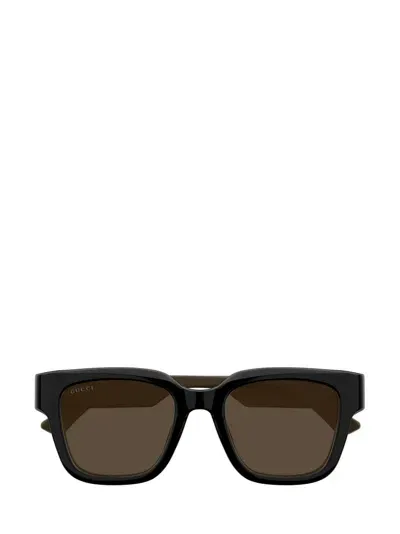 Gucci Eyewear Square Frame Sunglasses In Black